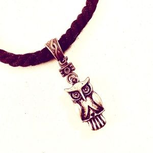 Angry Owl Twisted Textile Bracelet
